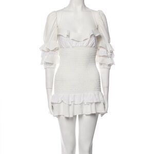 For Love And Lemons Ivory Ruffle Dress